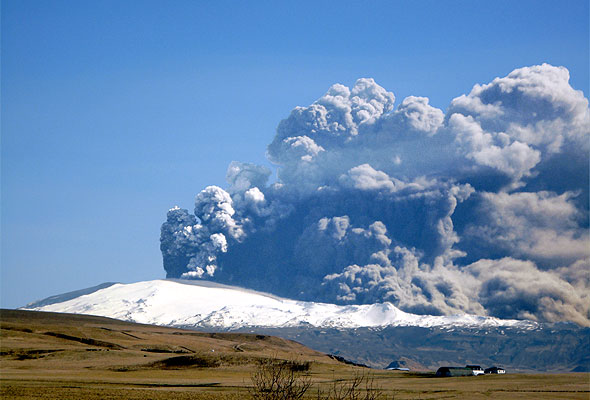 Eyjafjallajökull på Island. Fotograf: Árni Friðriksson/Wikipedia