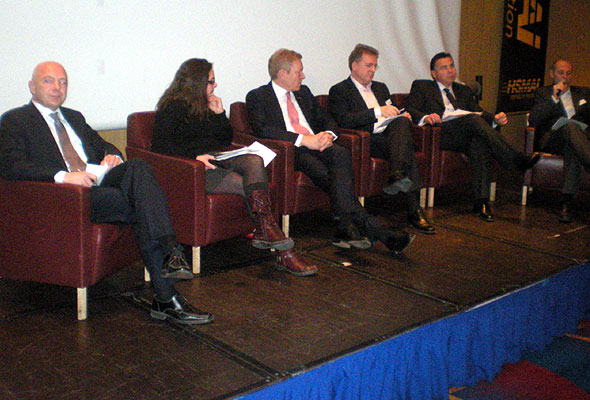 Panelet på HSMAI Reiselivsdagen, Radisson Blu Scandinavia Hotel i Oslo onsdag 1. desember 2010.