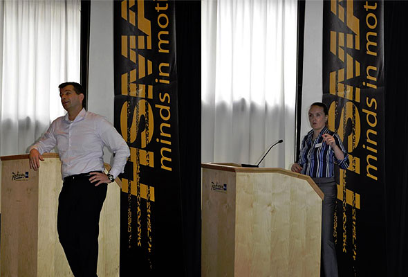 Espen Holm og Sarah Duignan på HSMAI GM Forum 2011.