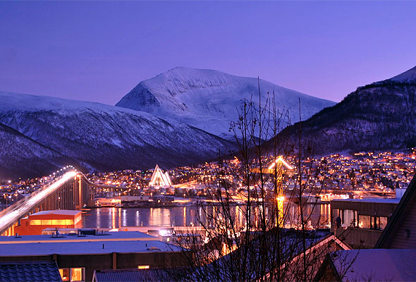 Mørketid i Tromsø. Fotograf: oslopolar/Wikipedia