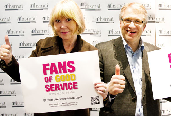 Ingunn Hofseth og Ståle Stokke i HSMAI er Fans of Good Service