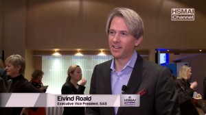 Eivind Roald, konserndirektør for kommersiell virksomhet i SAS (foto fra HSMAI Channel).