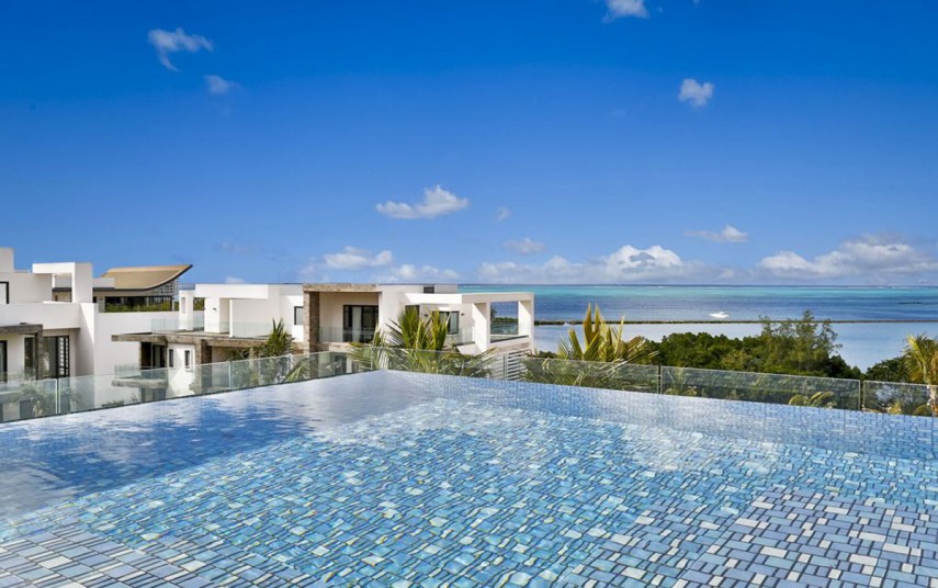 Utsikt over Det indiske hav, fra ett av Radisson Blus hoteller på Mauritius (foto fra Radisson Blu).