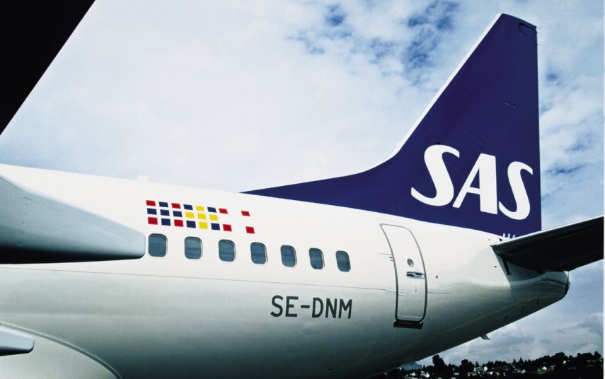 En Boeing 737-maskin fra SAS (foto fra SAS Group).